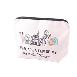 Pebarmnt Fairytale Theme Park Makeup Bag Vacation Trip Fairytale Fans Gift (favorite things)