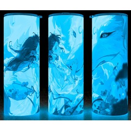 Glow in the Dark Inuyasha  Sesshomaru Dog Yokai Anime Manga Cup Mug Tumbler 20oz