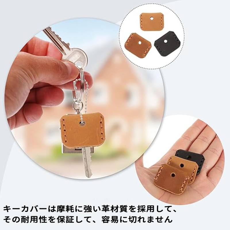 FuoooooGui(ふうぐい) Cowhide Key Cover Key Cap Key Holder Key Case