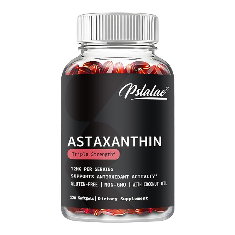 Pslalae|Astaxanthin Capsules |12mg|Astaxanthin|Cardiovascular|Energy|Immune System|60/120 Capsules - quantity: 120 Capsules