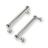 khtumeware 2 Pack Polished Nickel Cabinet Pulls 3-1/2 Inch(89MM) Hole
