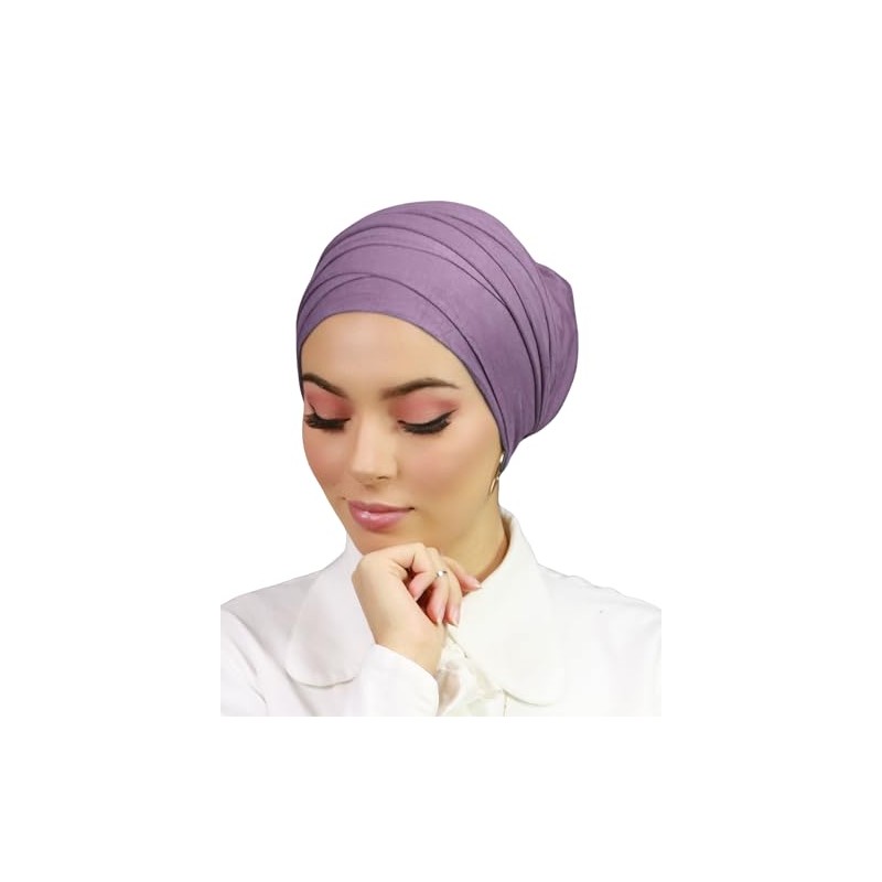 Turbante Hijab para envolver el capó cruzado para mujeres musulmanas