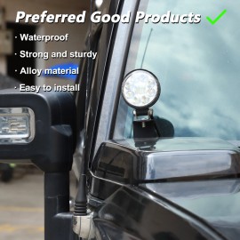 necar2020 Steel Car Hood Searchlight Mount Spotlight Bracket Holder For Hummer H2 2003-09