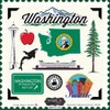 Washington State Sightseeing Scrapbook Stickers (60349)