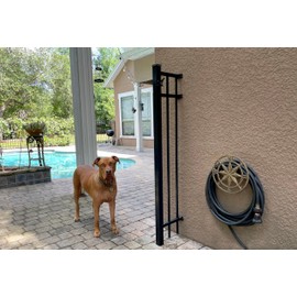 Bronze Finish Cast Iron Nautical Compass Rose Decorative Wall Mounted Garden Hose Hanger - Easy to Install - Coastal Outdoor Hose Holder Decor - 12 Inches in Diameter