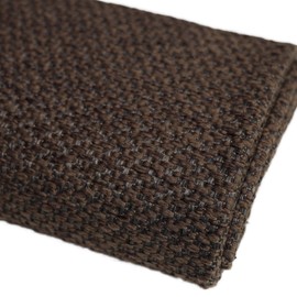 TinaKim Heavy-Duty Coarse Burlap Upholstery Fabric - 54" Wide Hemp-Look Textured Material for Reupholstery, Chair Couch Cushions, Furniture Slipcovers, DIY Farmhouse Decor (7 Chocolate, 2 Yard)