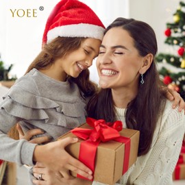 Green Drop Earrings for Women Dangling, Sterling Silver Dangle Earrings, Hypoallergenic Green Dangly Earrings for Women Gifts for Mum Cubic Zirconia Jewellery Gift for Birthday Christmas