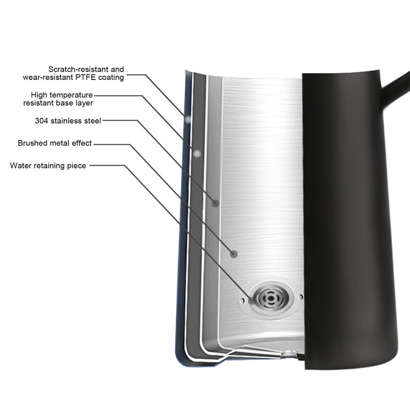700ml Stainless Steel Pour Over Coffee Kettle Coffee Pot with