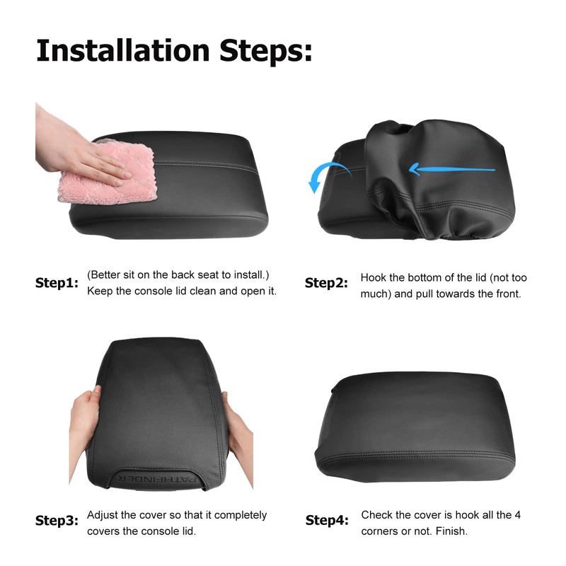 INTGET Center Console Cover for Nissan Pathfinder Accessories 2022 2023