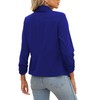 MenXX-LargePOGT Womens Professional Blazers for Work Stretch 3/4 Gathered Sleeve