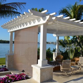 TANG Sunshades Depot Exterior Roller Shade for Deck Porch Pergola Balcony Backyard Patio or Other Outdoor Spaces Blinds Light Filtering Block 90% UV Rays Brown 6' x 6' (72" x 72")