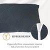 Safe and Sound 2 Pack Pillow Protector, Standard Size Zipper