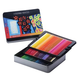 Sarini 72 Colour Premium Watercolour Pencils Set For Adults & Students,Coloured Art Pencils For Artists,Sketching & Drawing Art Supplies In Iron Storage Box