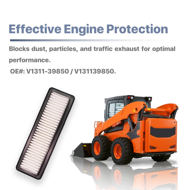 Gearnity Air Filter V1311-39850 (V131139850) Compatible with Kubota Skid Steer