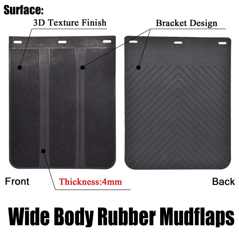 2pcs/Set Universal Heavy Duty Rubber Mud Flaps Car Pickup SUV