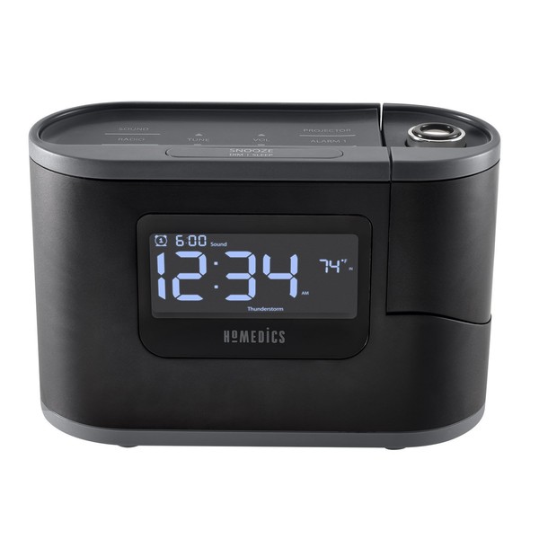 Homedics SoundSleep Recharged Alarm Clock & White Noise Sound Machine,
