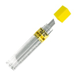 Pentel Super Hi-Polymer Lead Refill, 0.9mm Thick, 2B, 180 Pieces of Lead (50-9-2B),Gray