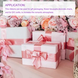 DMiotech 1/4 Inch 70 Yards Satin Ribbon Thin Double Face Fabric Grosgrain Ribbon for Gift Wrapping Floral Hair Flower Bouquet, Light Purple