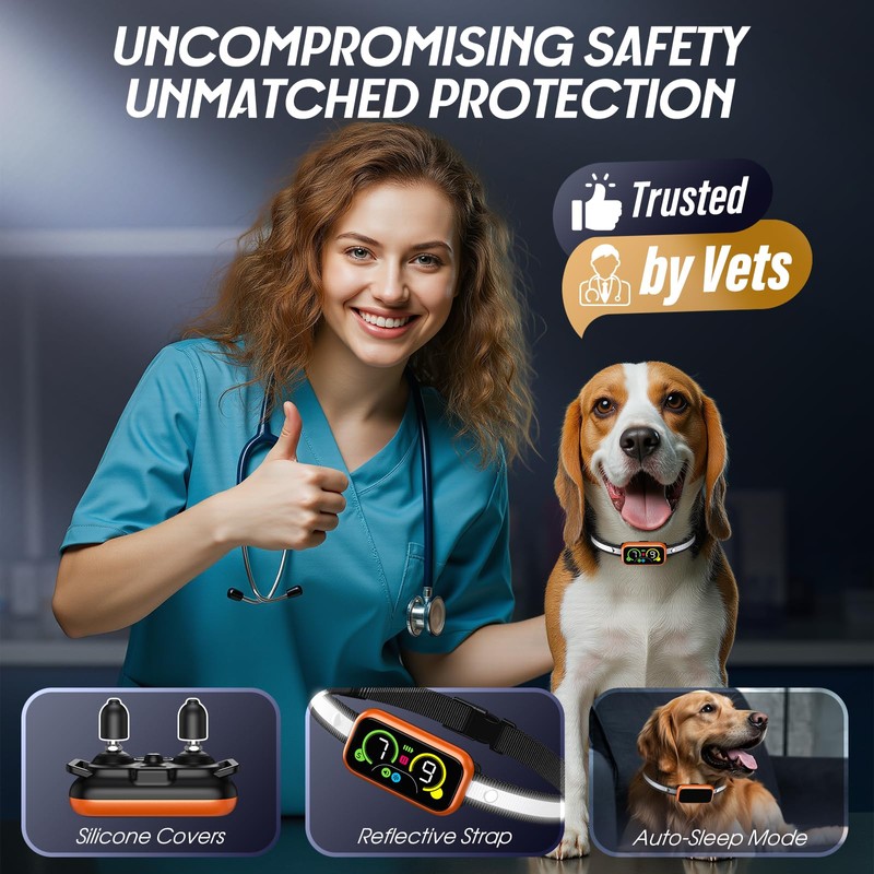 Dog Bark Collar Pro, Instant Bark Solution, Smart Anti Barking