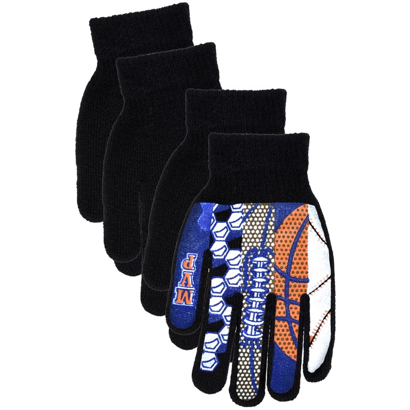 Polar Boys MVP Sports Warm Knit Glove, B6b1567 Black, OSFM