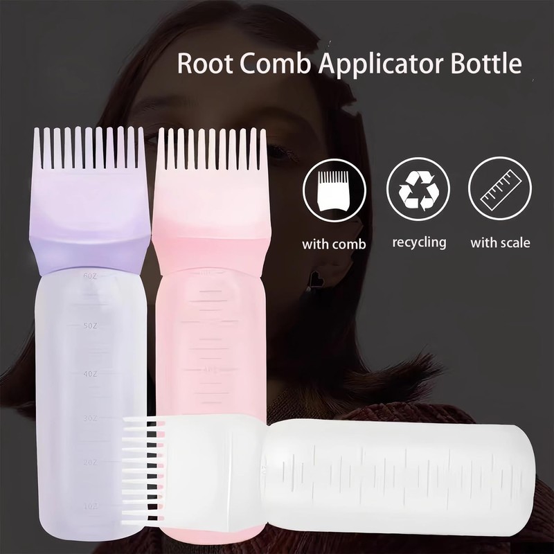 3 Pack Tinte para el Cabello Root Comb Aplicador Botella