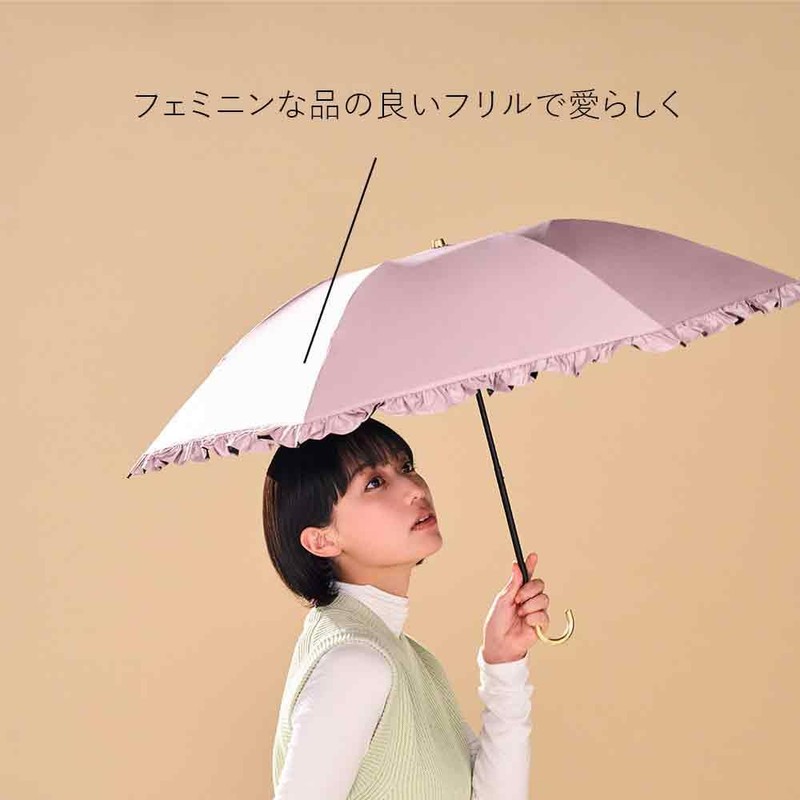 Waterfront Umbulatio S350-0901BK1-BG Women's Folding Umbrella, Parasol and Parasol, Slender