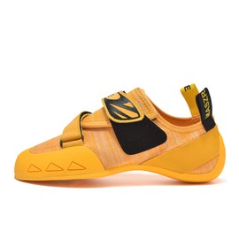 MASZRE Rock Climbing Shoes Indoor Bouldering Sneakers Lightweight Mesh Breathable Climbing Shoes for Men Women (44,Orange Black)