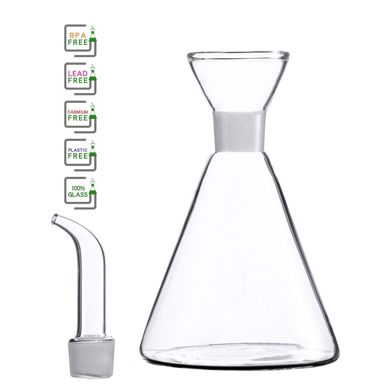HAIZEEN 4 oz / 125 ml Glass All-Purpose Cruet, Glass
