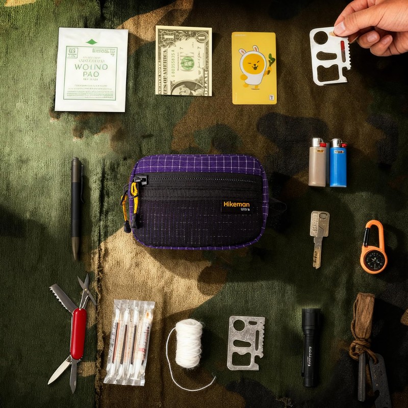 EDC Multi-Purpose Pouch, Utility Tool Bag for Men, Lightweight Small