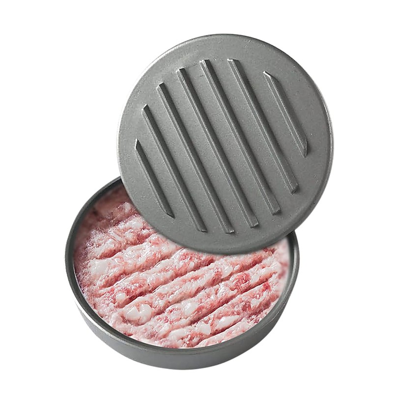Large Round Hamburger Patty Maker Grill Press Burger Metal Mold