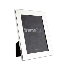 Frametigo Silver Plated Broad Edge Photo Frame – Fits Photo Size 8"x10" (20x25cm)