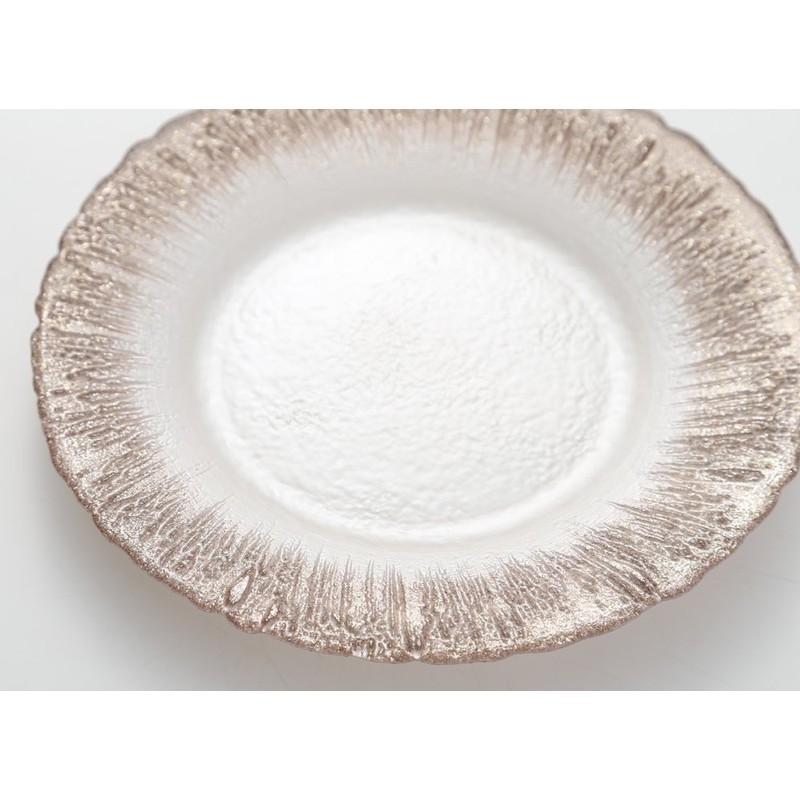 Vetro Felice 349121 Medium Plate, Western Tableware, White Pearl x