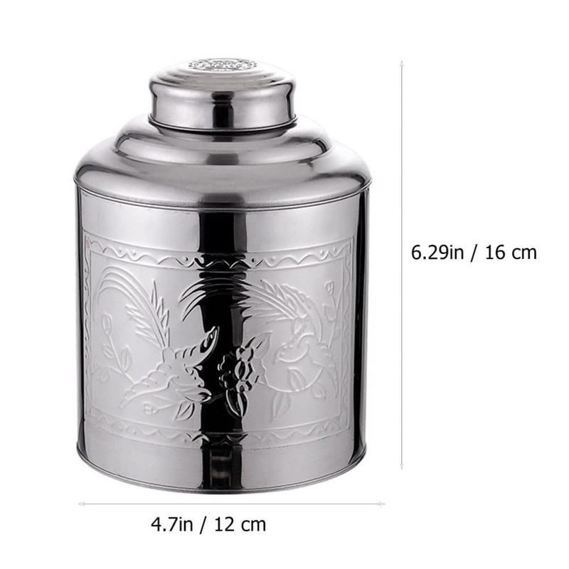 UPKOCH Spice Jars Tea Canisters 250 g Tea Storage Container
