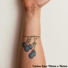 'Berries On A Branch' Temporary Tattoo - Water Resistant, Skin-Safe,