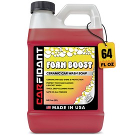 Carfidant Foam Boost Off-Road & ATV Wash Soap – Heavy Duty pH-Balanced Car Wash for Trucks, UTVs, RVs & Dirt Bikes – Quick Rinse, No Residue – Works with Foam Cannons, Guns & Buckets – 64 fl. Oz.