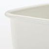 MUJI MDP12A3S Enameled Storage Container, Choose Lid, Medium