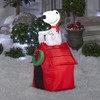 Gemmy Inflatable Snoopy on House, 3.5 Foot Holiday Inflatables Outdoor