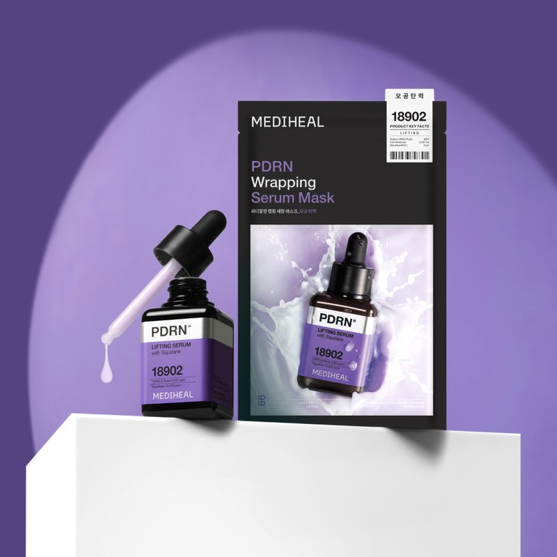 Mediheal Wrapping Serum Mask PDRN, 10 Sheets, 1 Pack