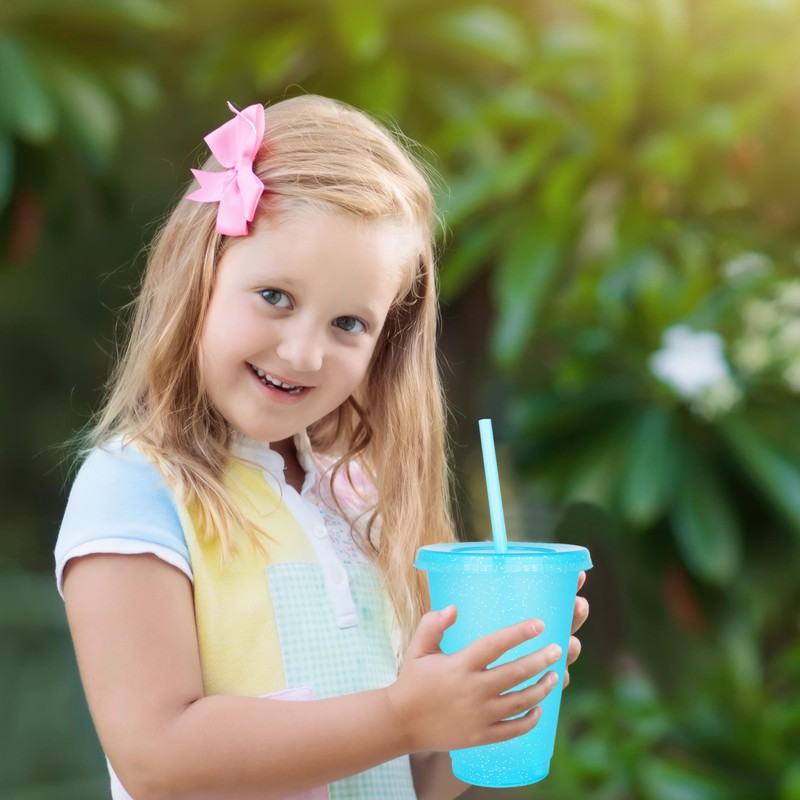 Yisituo 16 Oz Plastic Cups (15, Hellblau)