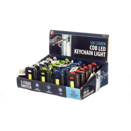 SE Assorted Color 160 Lumens COB LED Keychain Lights (24 PC.) - FL3824-24