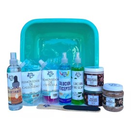 Jelly Therapy Spa Kit Pedicure Manicure Spa Con Tina Aroma Expresso 10 Pzas
