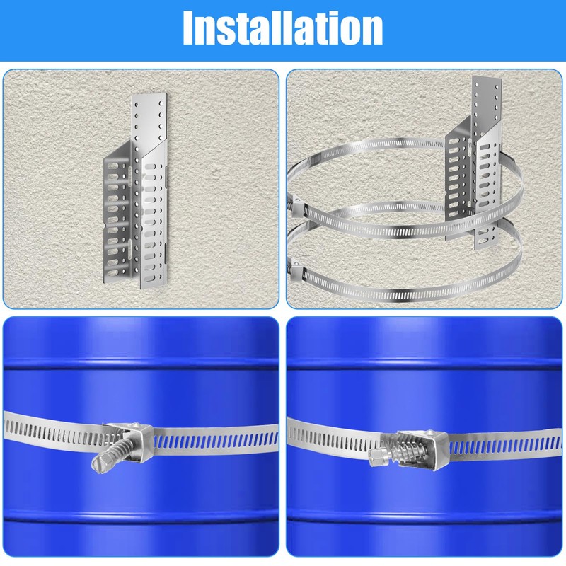 2 Set Stainless Steel Expansion Tank Mounting Bracket, Water Heater