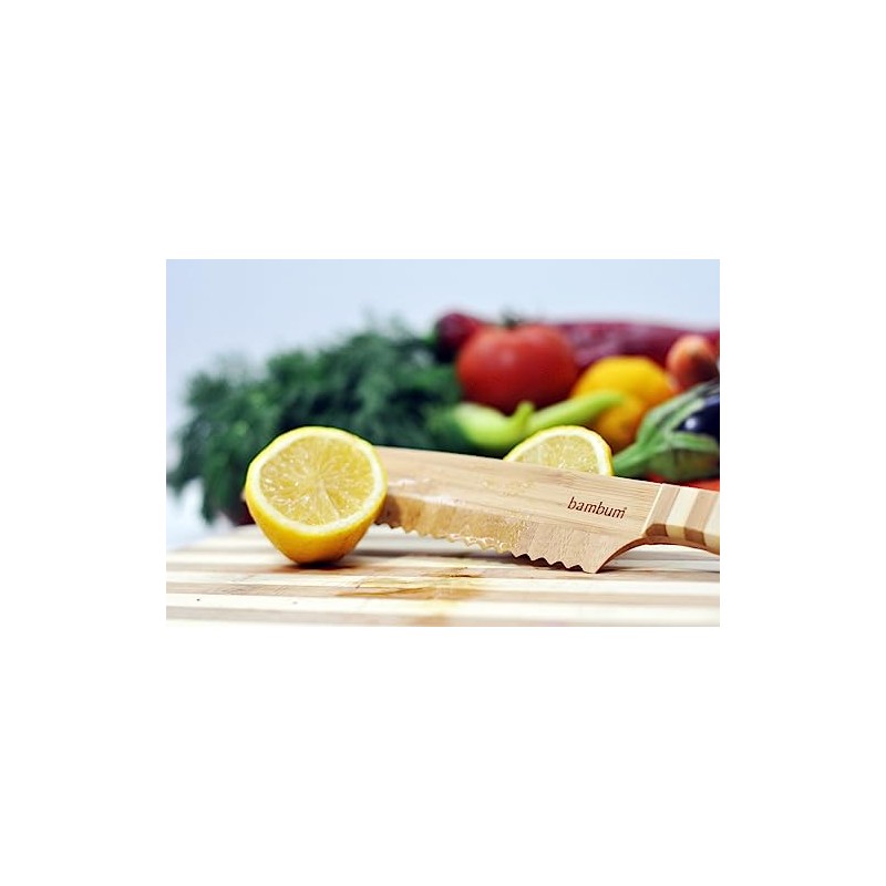 USRA Bamboo Kitchen Dough Scraper Cutter for Bread Pizza Kitchen