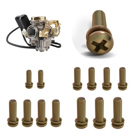 13PCS GY6 PD18J CarbUretor Special Bolts Are Suitable for 4-Stroke GY6 49cc 50cc 80cc 90cc 100cc 139QMB ATV Go-Kart And Iight motorcycle Carburetor Special mainenAnce Bolts