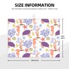 Purple Beach Sea Turtle Dish Drying Mat 18x24 For Kitchen