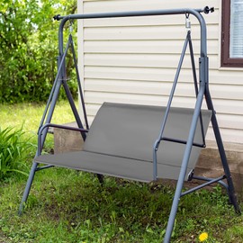 Wudlad Replacement Swing Seat Cover,2& 3 Seater Garden Swing Cover,Swing Seat Parts for Hammock Chair Garden Swing Chair,600D Thickened Waterproof Swing Seat Cover for Outdoor Bench Patio Swing Chair