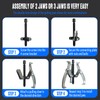 HQSSWUCH 8 in 1 Gear Puller Set, 3" 4" 6"
