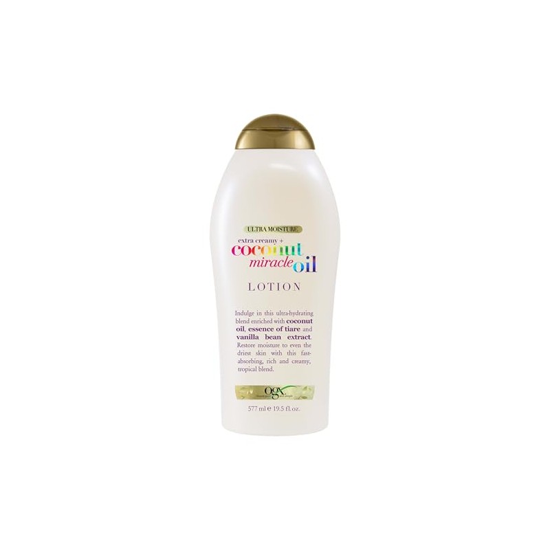OGX, Crema Corporal Humectante de Aceite de Coco, 577 ml