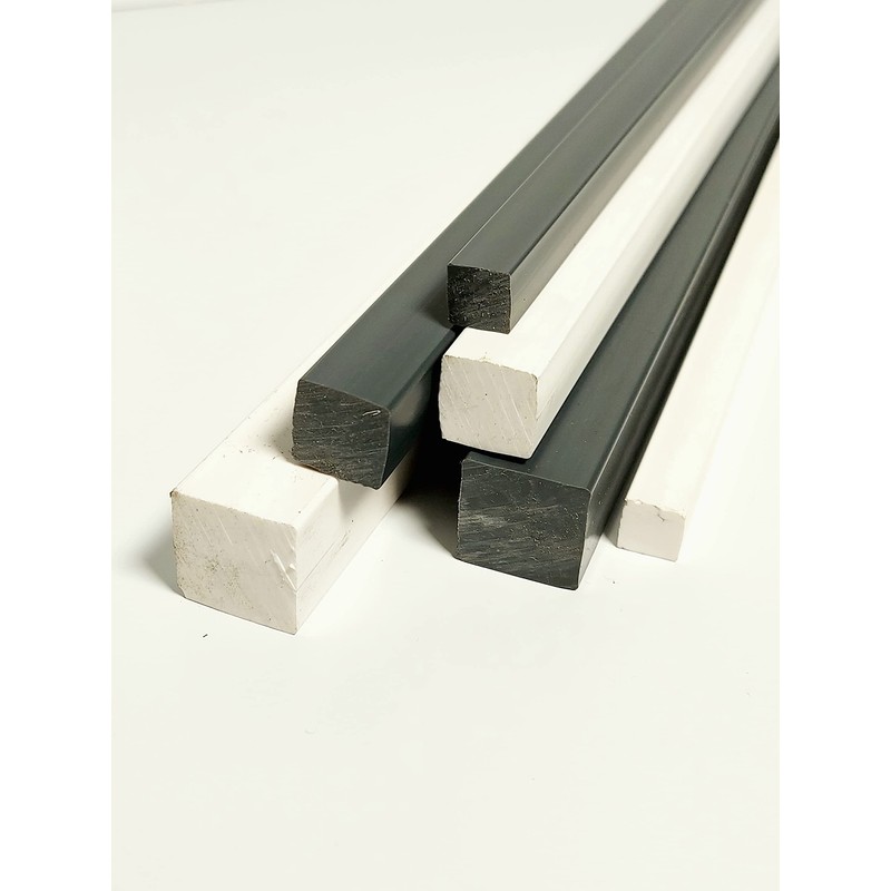 PVC Square Bar 15 x 15 mm Long 500 mm