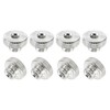 sourcing map Knurled Thumb Nuts, 8Pcs M3 Carbon Steel Nut